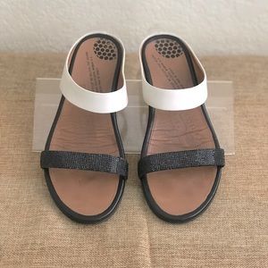 Fit flip FF2 Banda Rhinestone Sandals blank/white leather